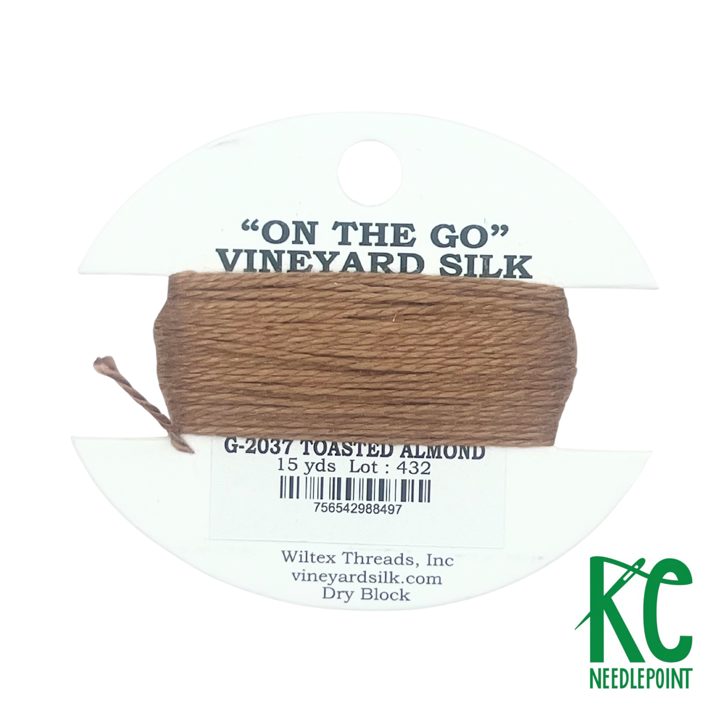 Vineyard Silk Card G2037 Toasted Almond - KC Needlepoint