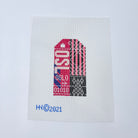 Oslo Travel Tag Canvas - KC Needlepoint