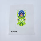 Polish Folk Blue Eyeglass Case Insert Canvas - KC Needlepoint