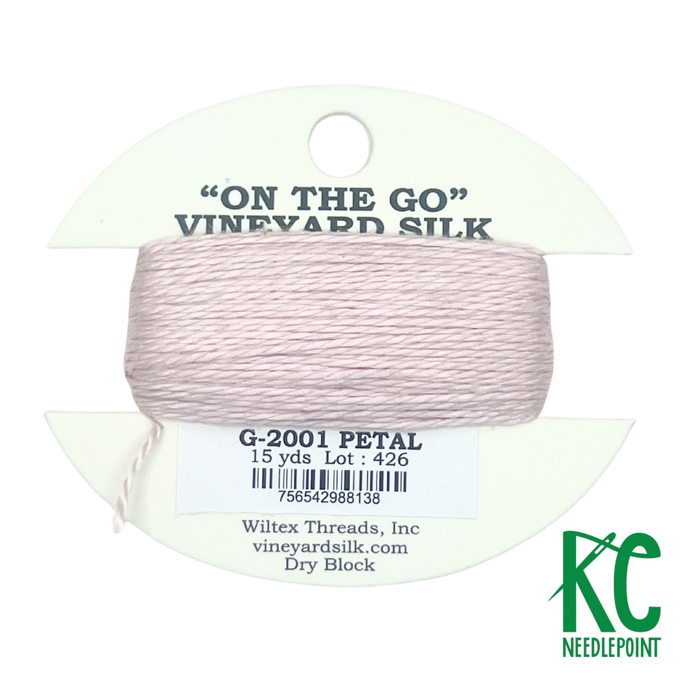 Vineyard Silk Card G2001 Petal - KC Needlepoint