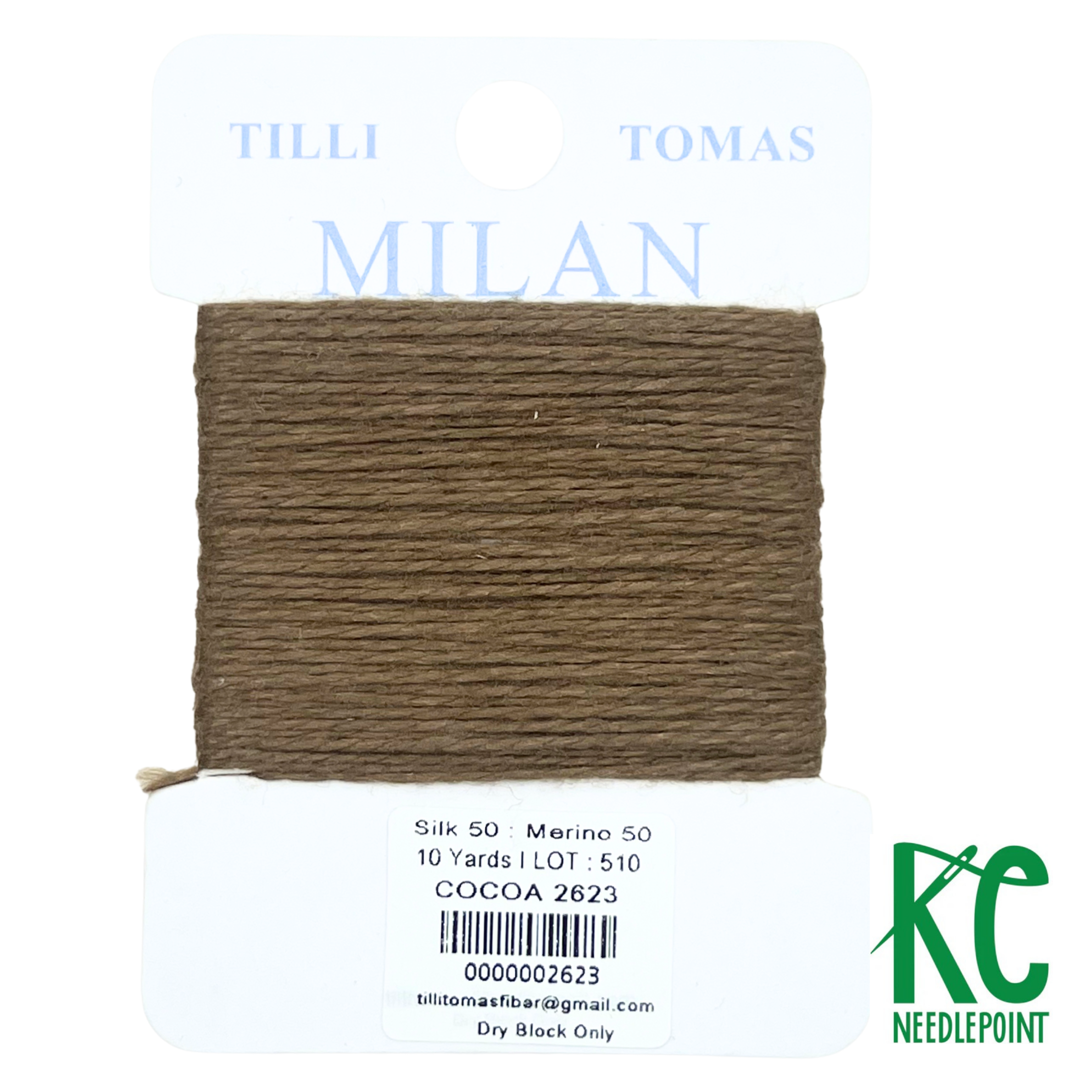 Milan Card 2623 Cocoa - KC Needlepoint