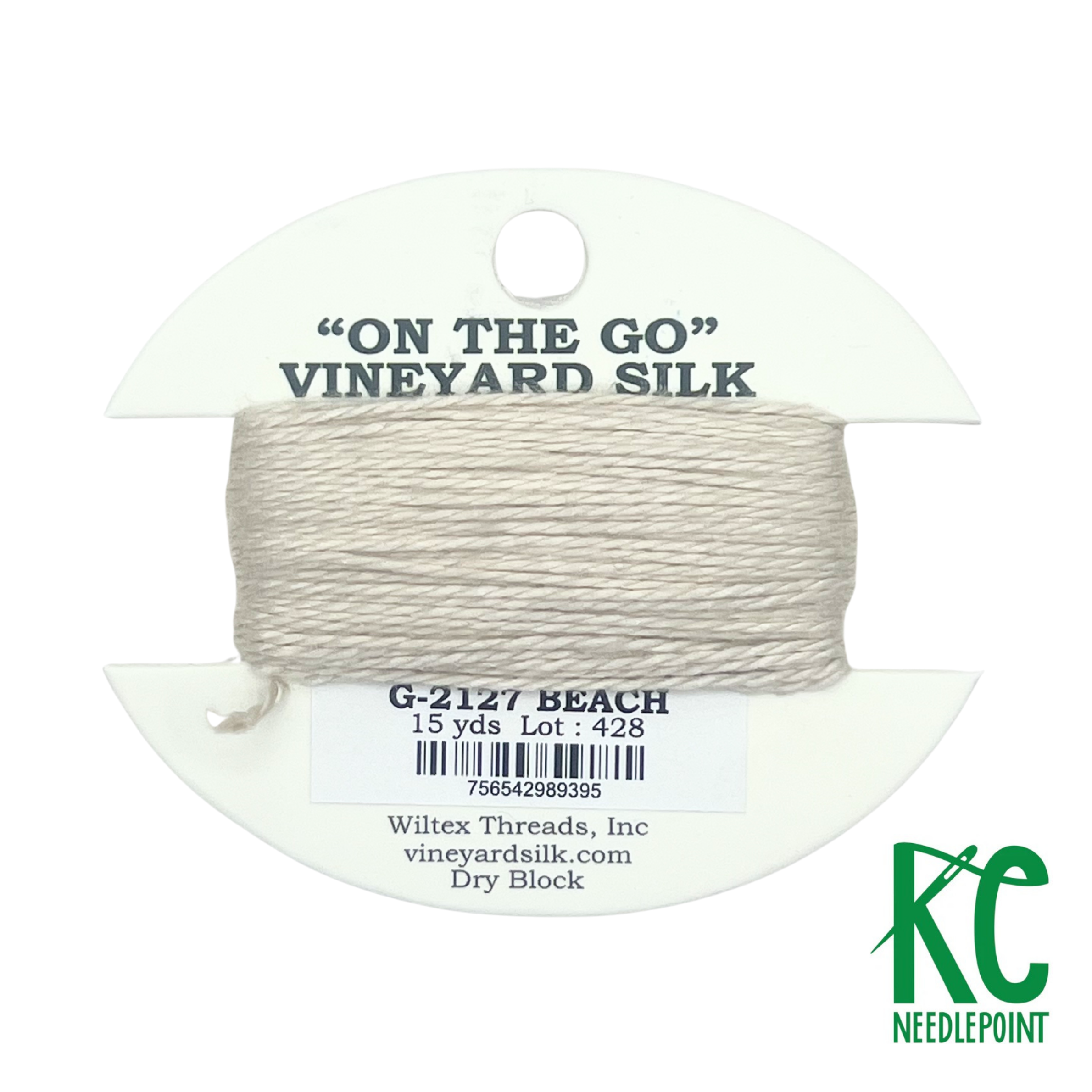Vineyard Silk Card G2127 Beach - KC Needlepoint