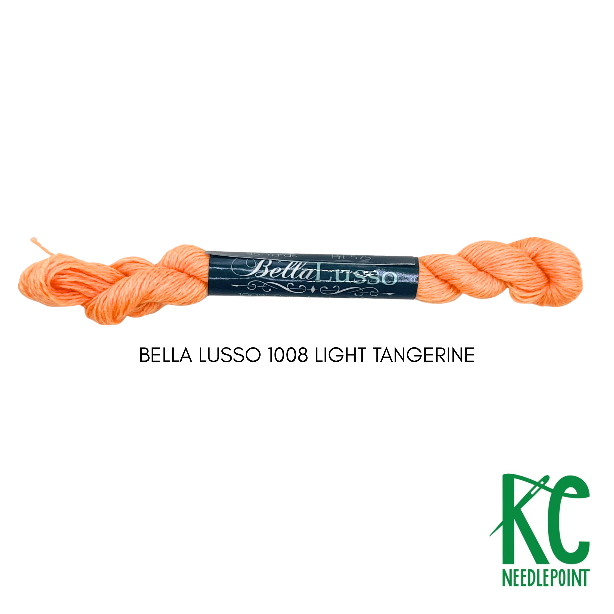 Bella Lusso Merino Wool 1008 Light Tangerine - KC Needlepoint