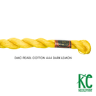 DMC 5 Pearl Cotton 444 Dark Lemon - KC Needlepoint