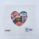 Nashville Heart Canvas - KC Needlepoint