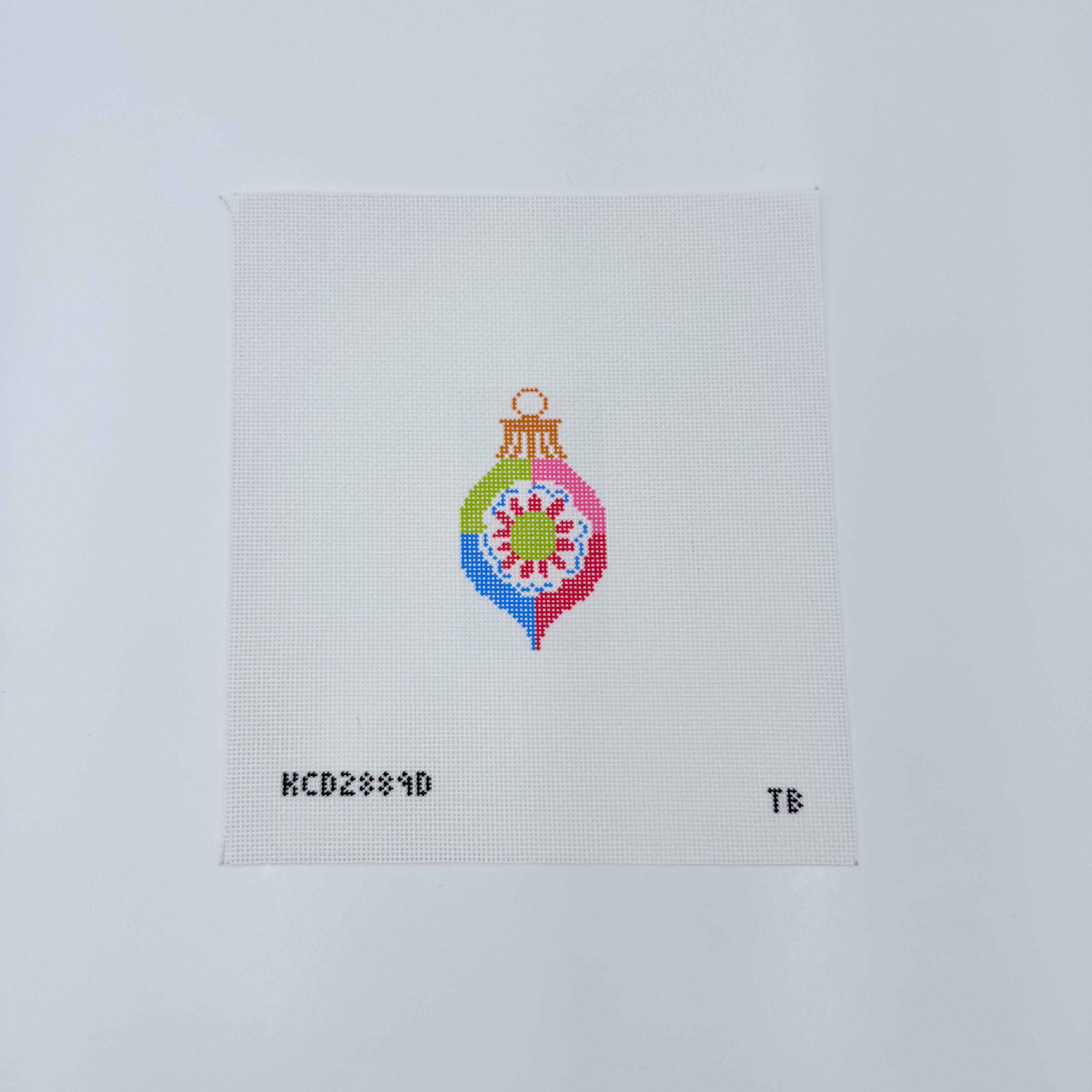 Retro D Canvas - KC Needlepoint