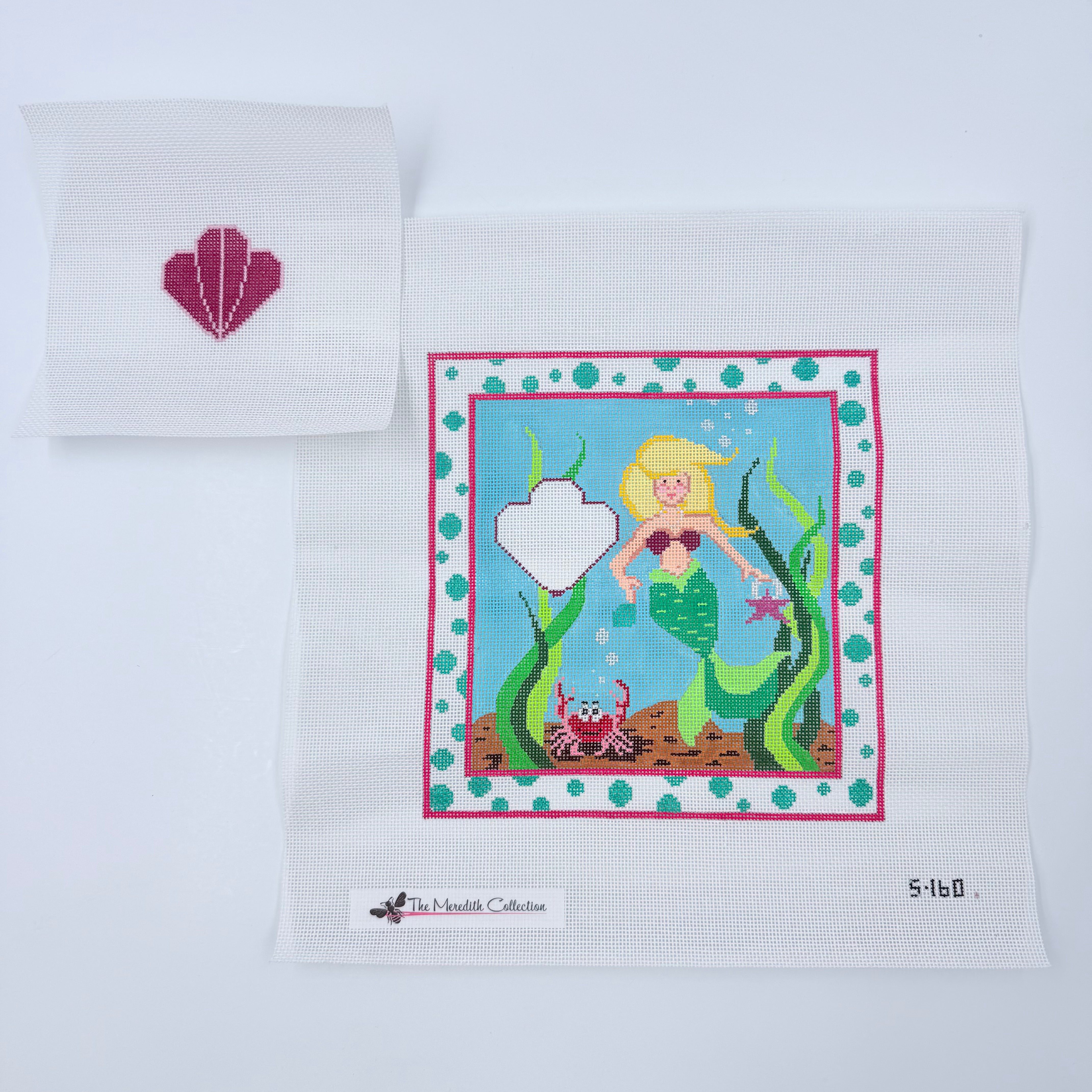 Mermaid Tooth Fairy Pillow Canvas - KC Needlepoint