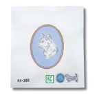The Short Haired Cat Cameo Canvas - KC Needlepoint