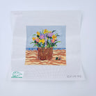 ACK Basket with Flowers Needlepoint Canvas - KC Needlepoint
