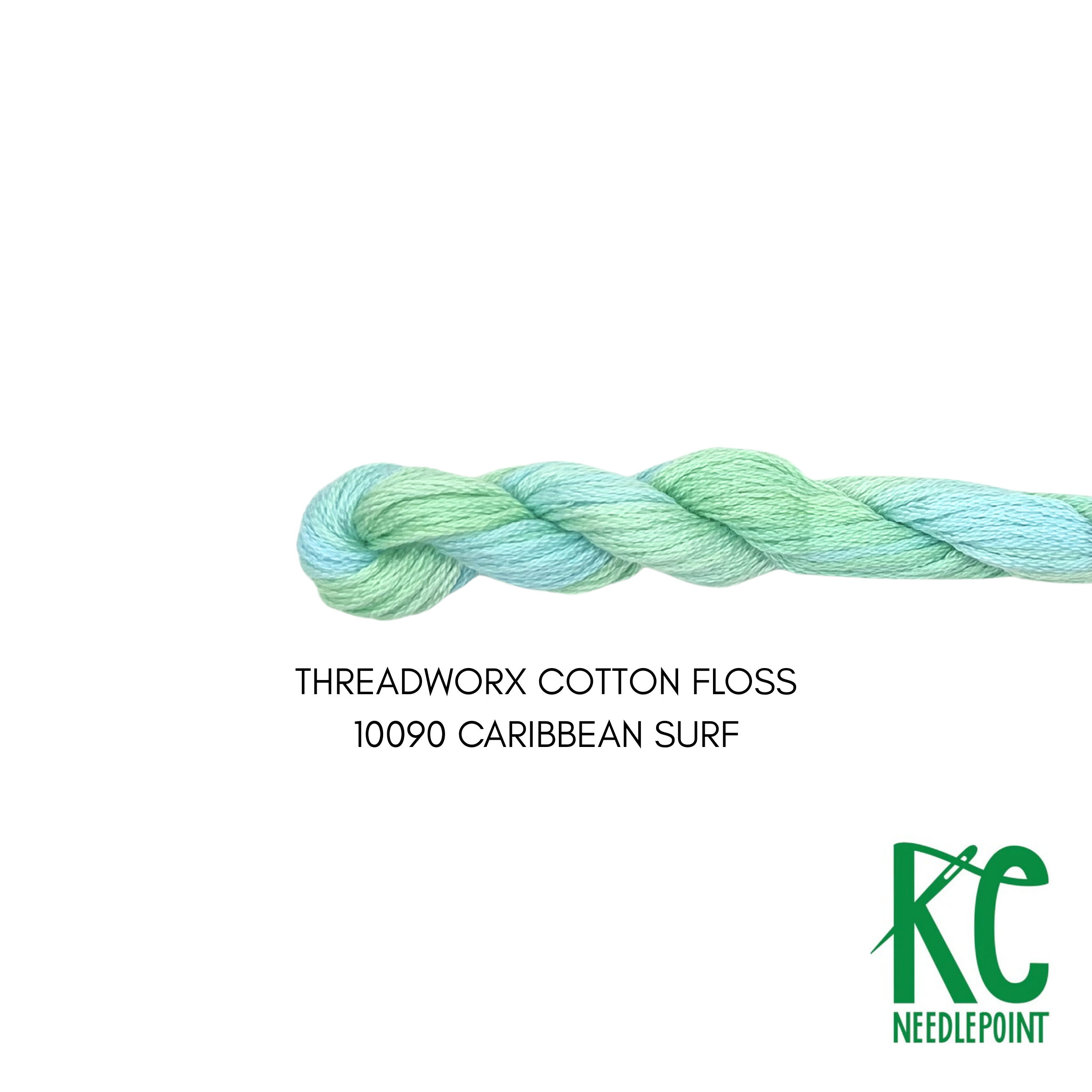 ThreadworX Cotton Floss 10090 Caribbean Surf - KC Needlepoint