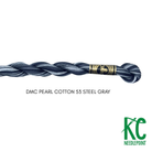 DMC 5 Pearl Cotton 53 Steel Gray - KC Needlepoint