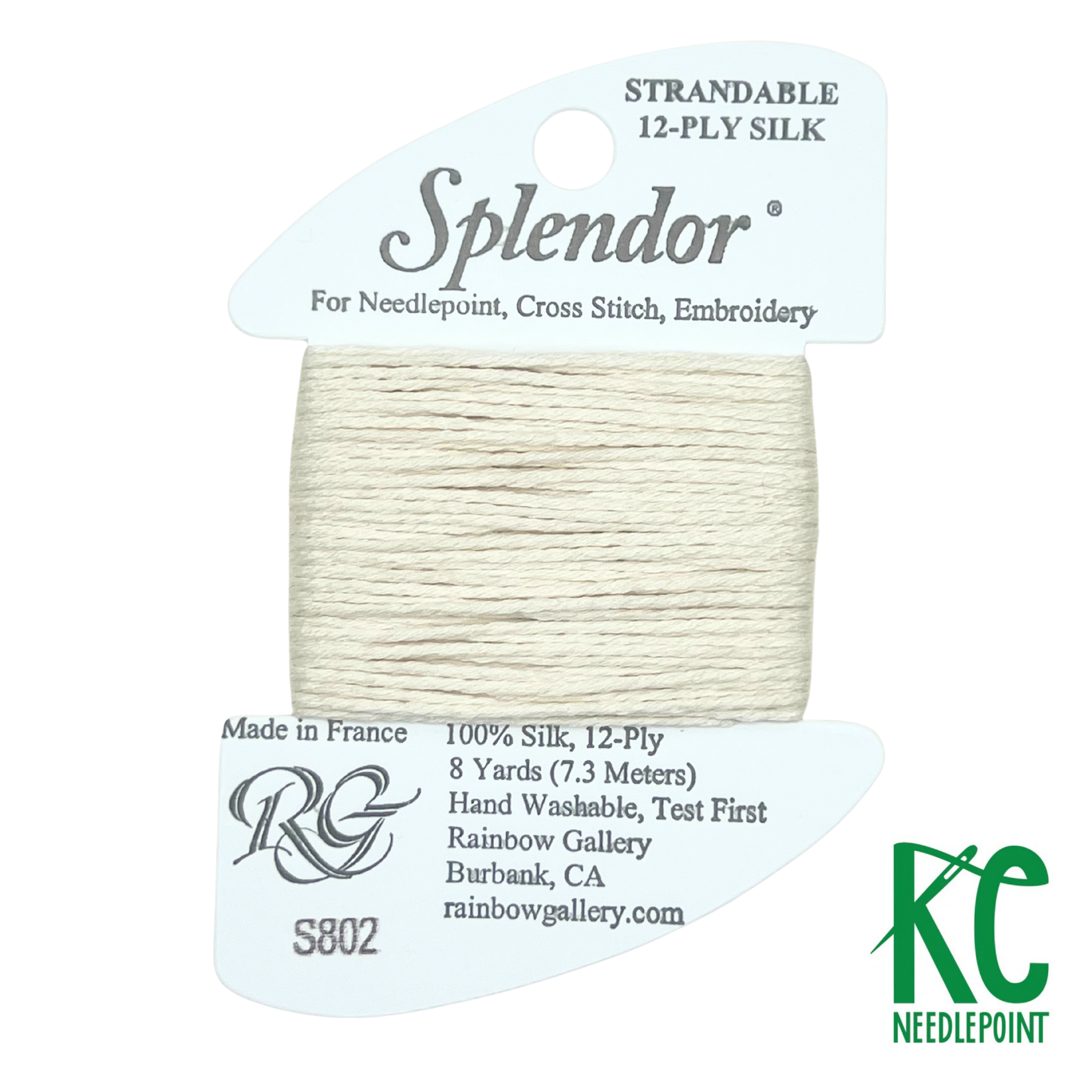 Splendor S802 White - KC Needlepoint