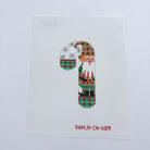 Tan Hat Gnome Candy Cane Canvas - KC Needlepoint