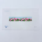 Pink Blooms Key Fob Canvas - KC Needlepoint