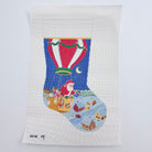 Hot Air Balloon Delivery Stocking Canvas - KC Needlepoint