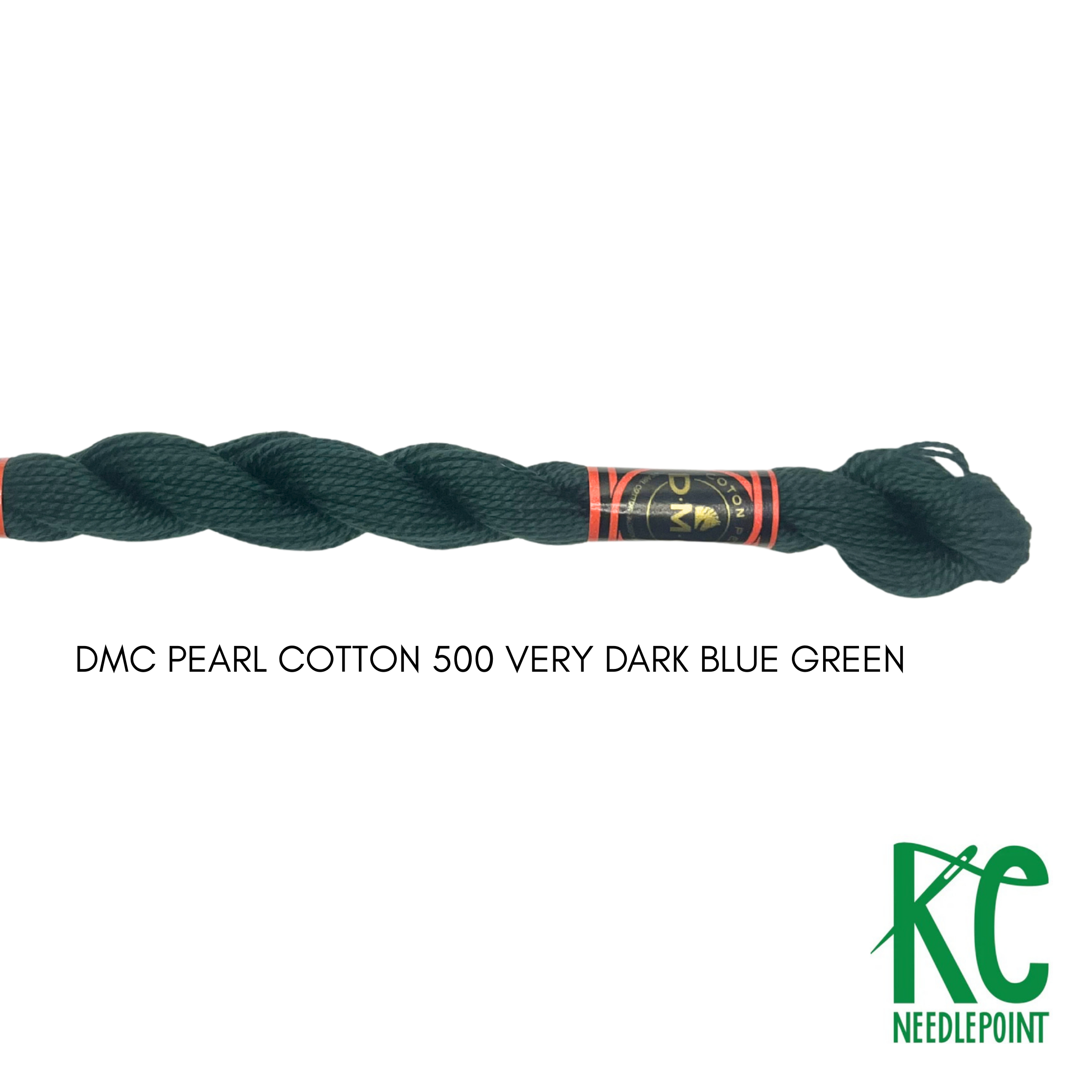 DMC 3 Pearl Cotton 500</br>Very Dark Blue Green - KC Needlepoint