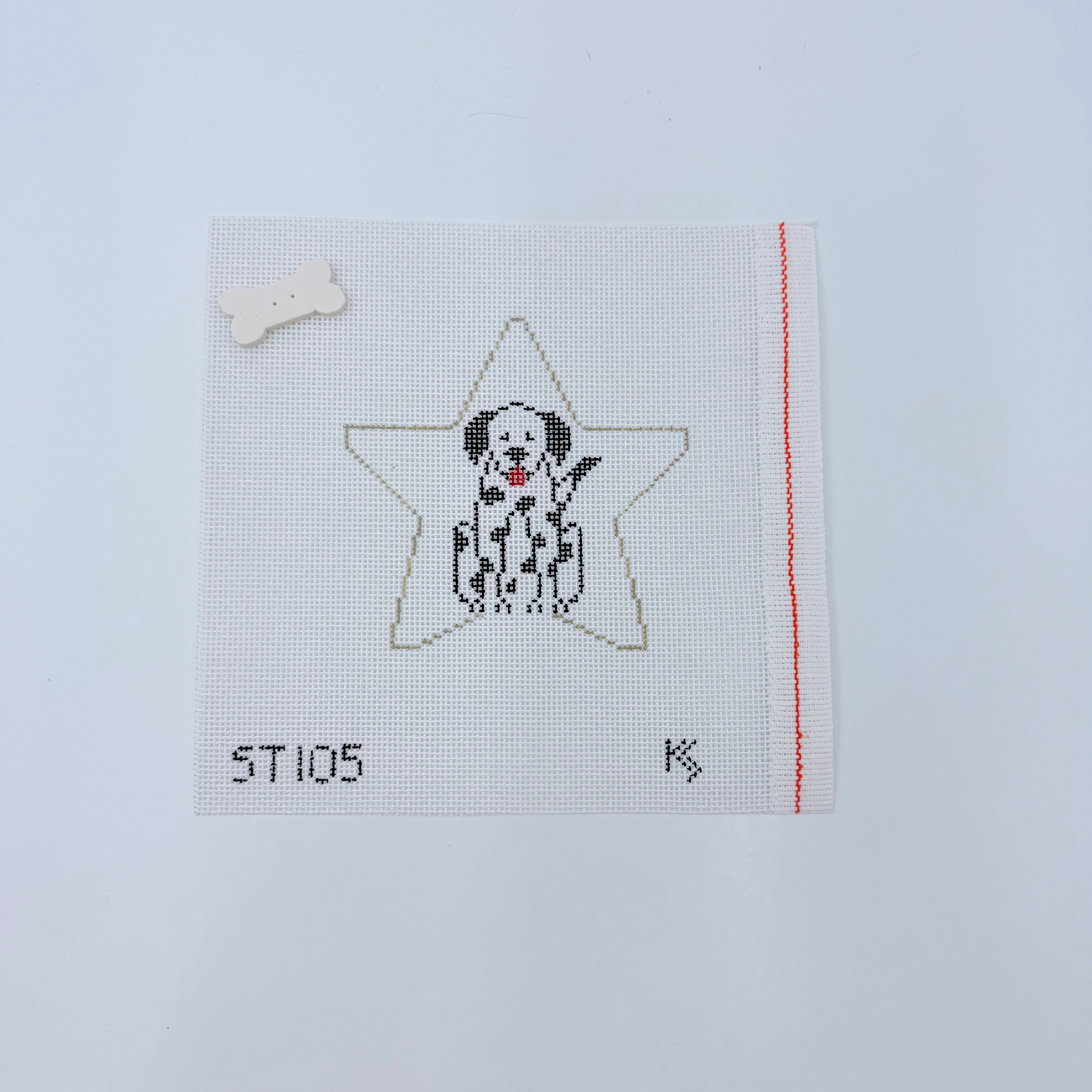 Dalmation Star Canvas - KC Needlepoint