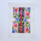 Floral Clutch Canvas - KC Needlepoint