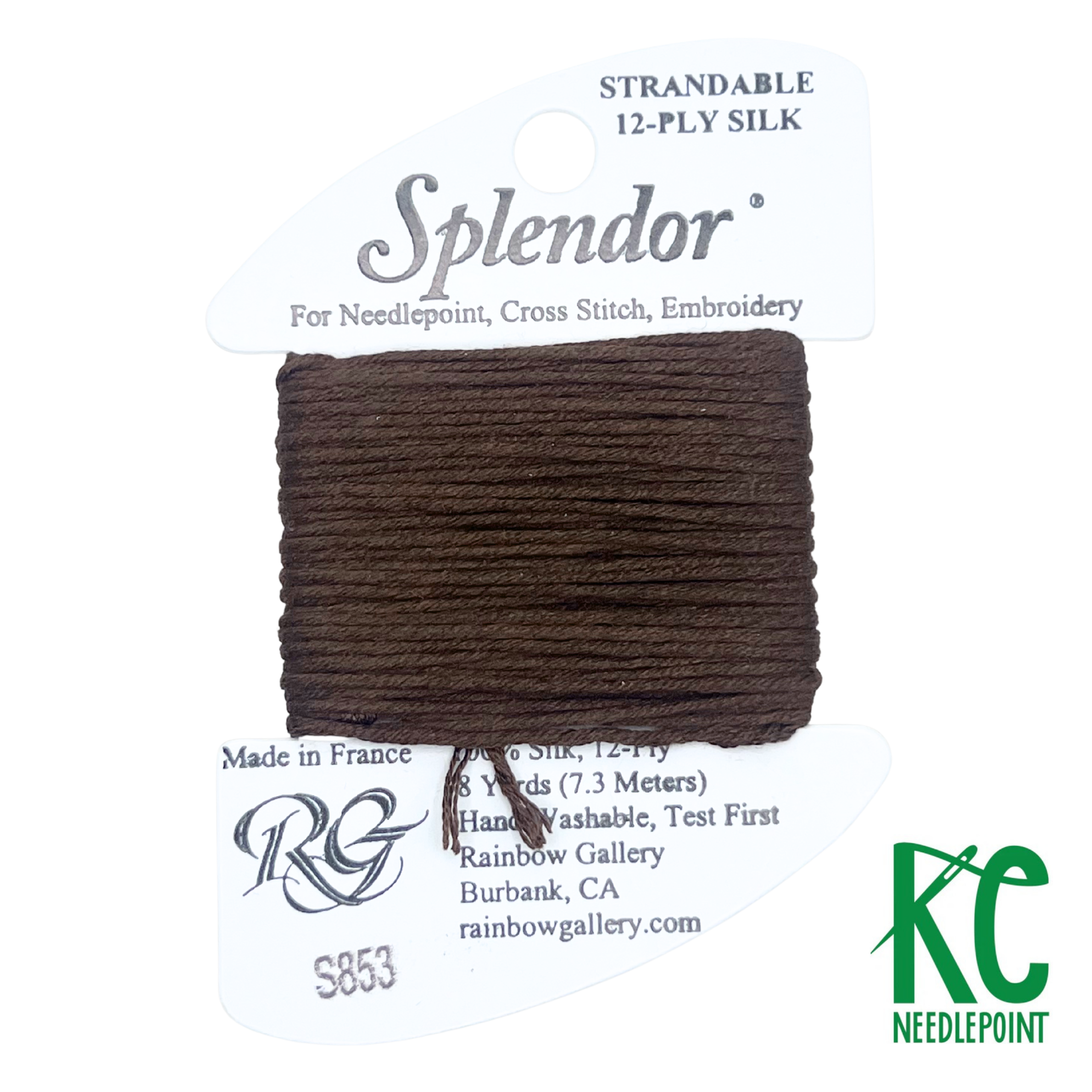 Splendor S853 Dark Brown - KC Needlepoint