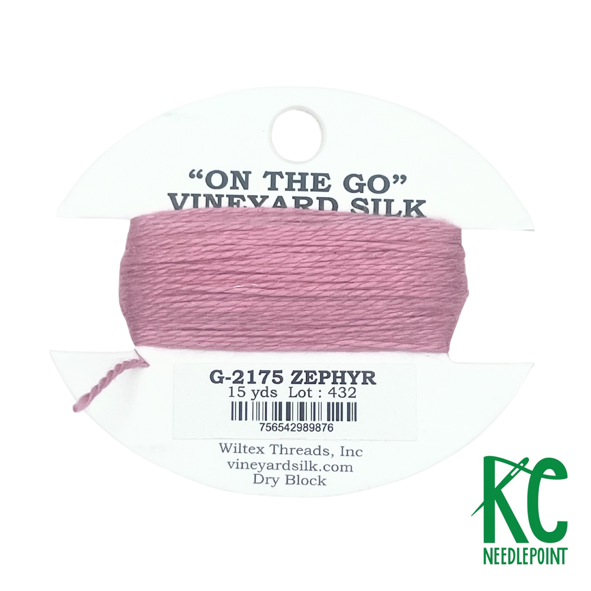Vineyard Silk Card G2175 Zephyr - KC Needlepoint