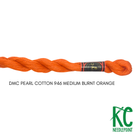 DMC 5 Pearl Cotton 946 Medium Burnt Orange - KC Needlepoint
