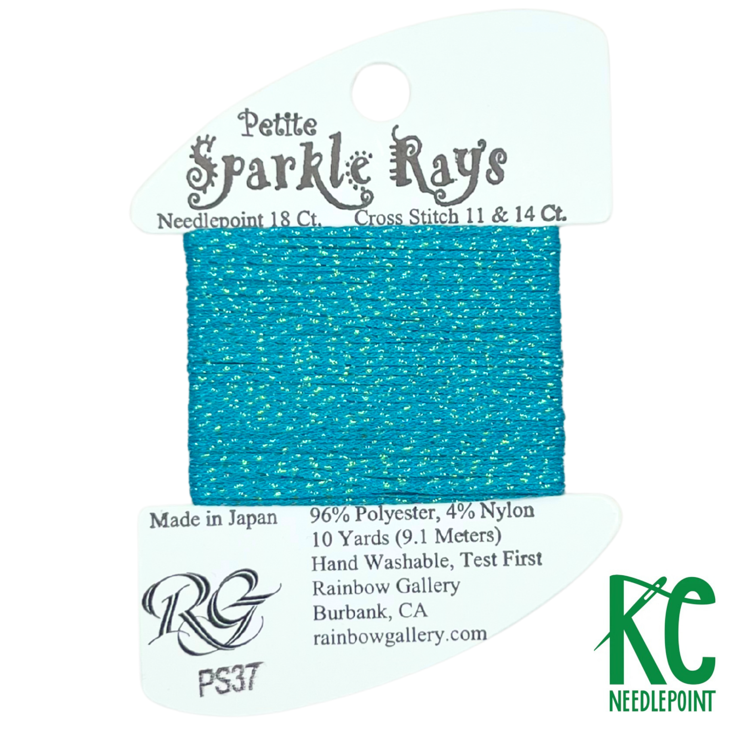 Petite Sparkle Rays PS37 Turquoise - KC Needlepoint
