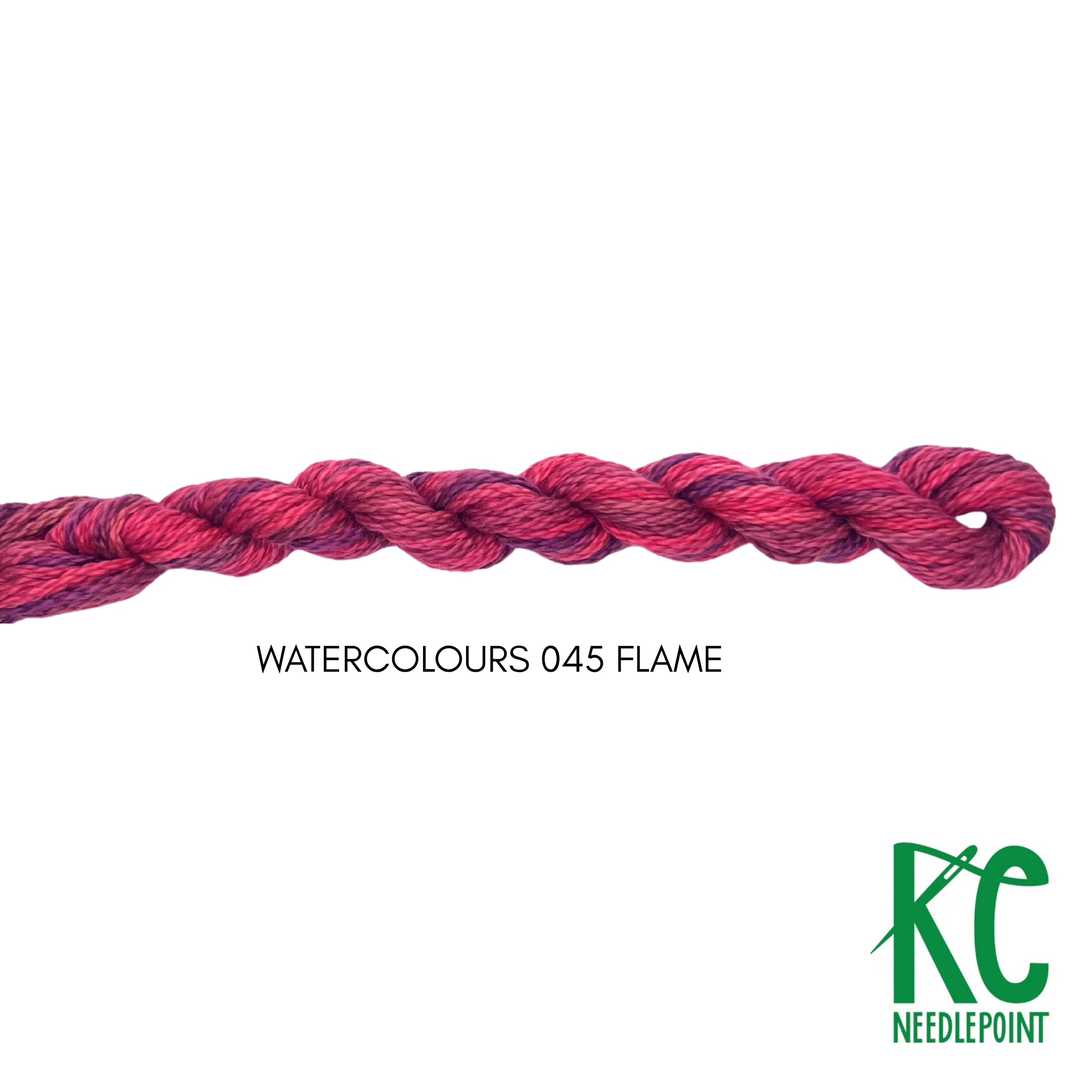 Watercolours 045 Flame - KC Needlepoint