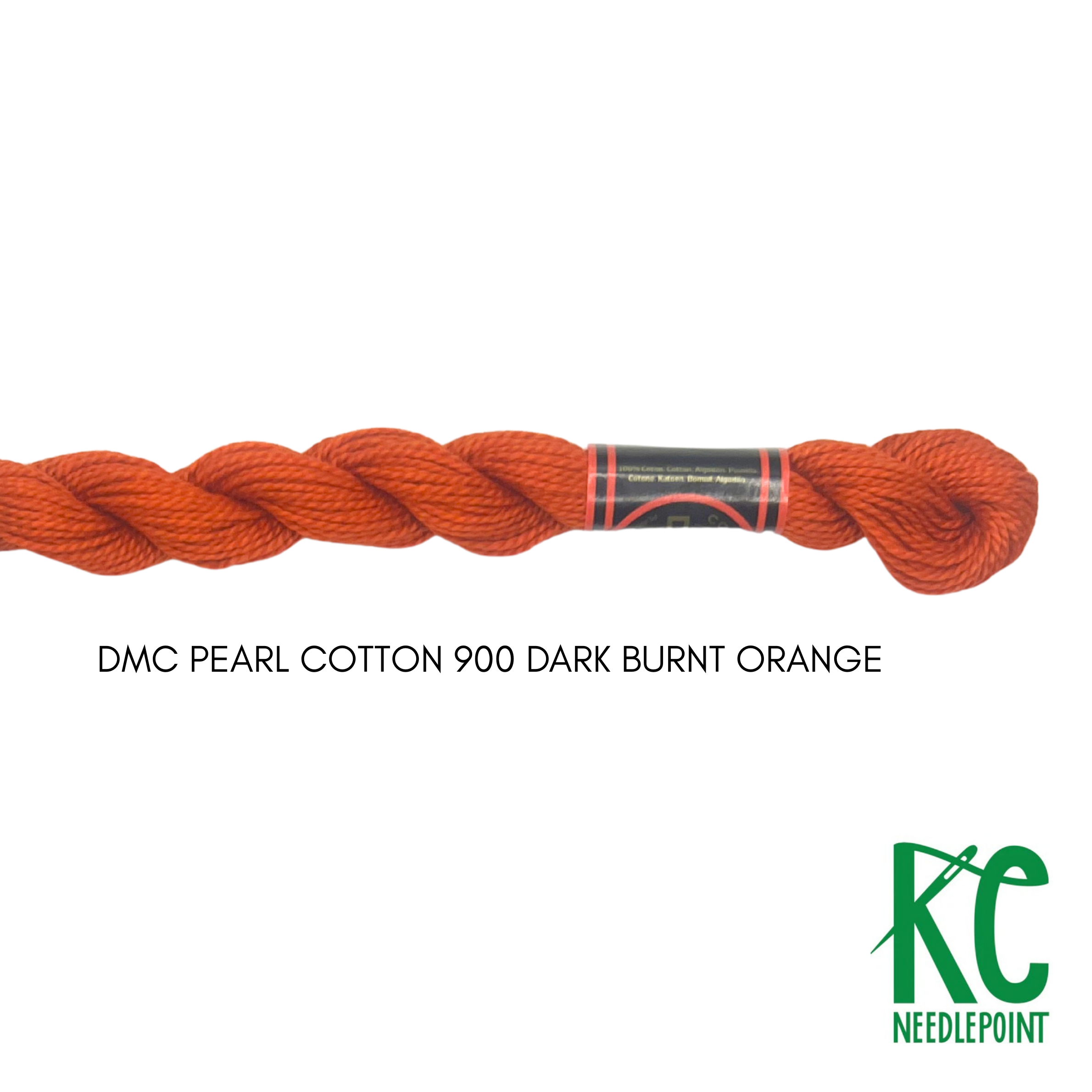 DMC 3 Pearl Cotton 900 Dark Burnt Orange - KC Needlepoint