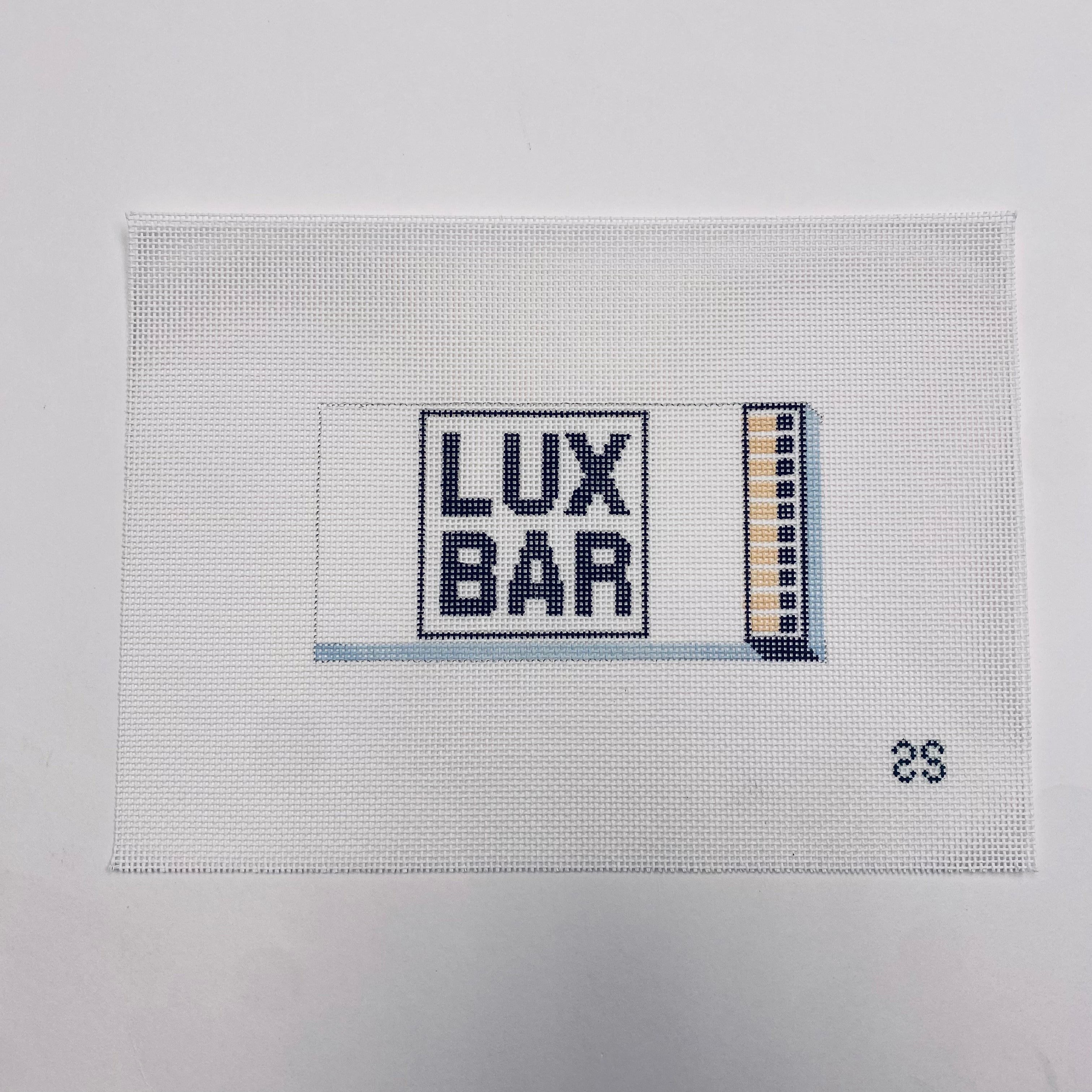 Lux Bar Matchbook Canvas - KC Needlepoint