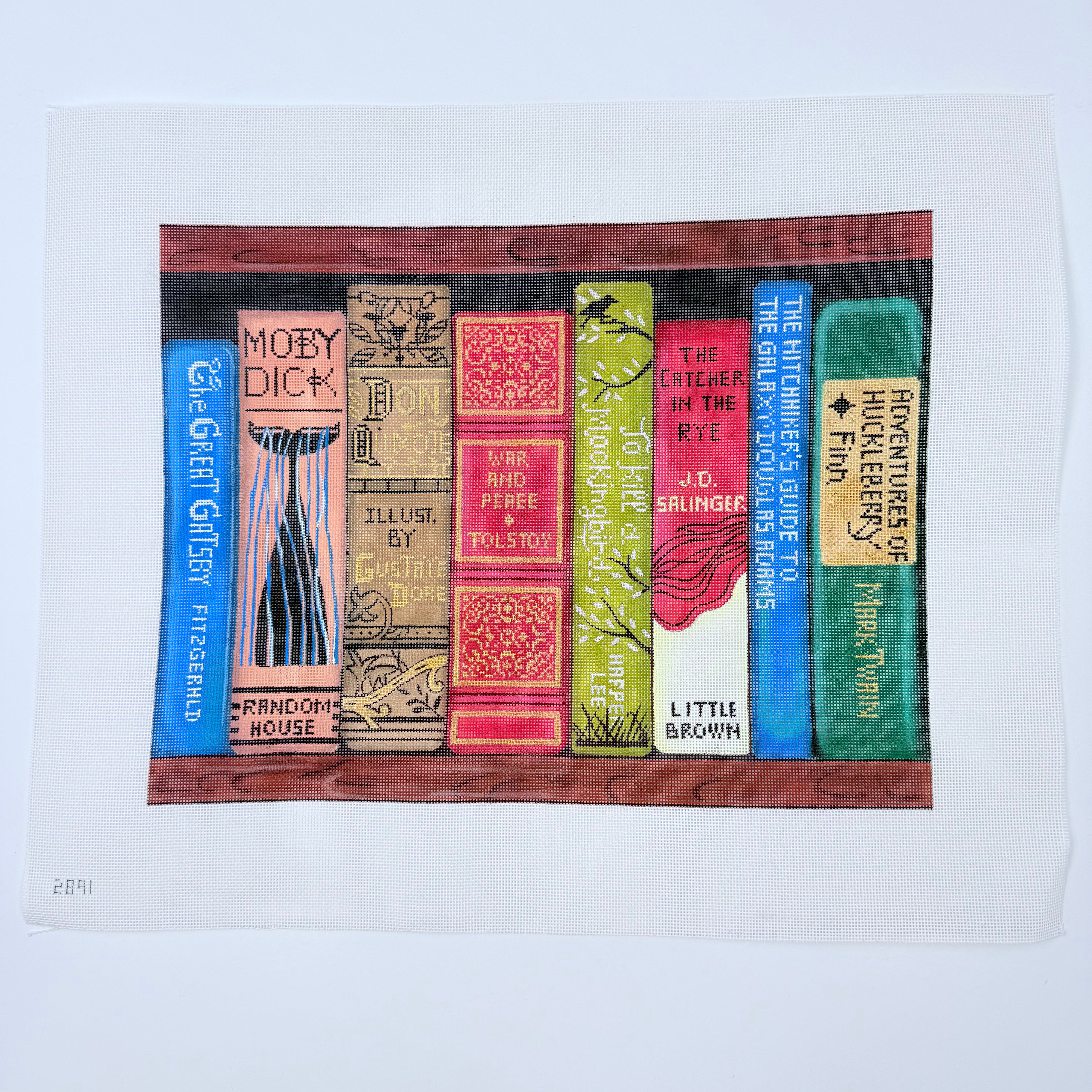 The Classics Book Collection Canvas - KC Needlepoint
