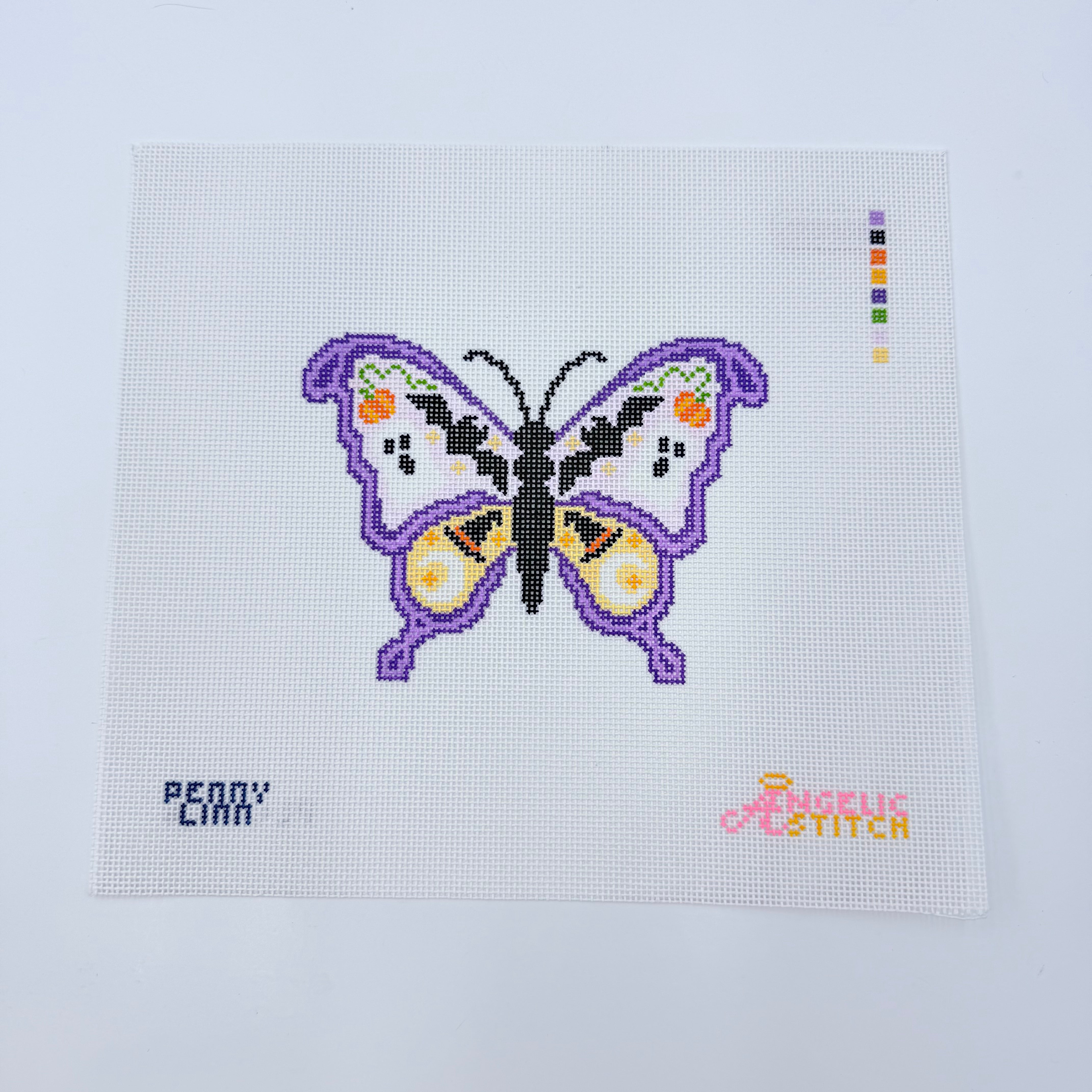 Halloween Butterfly Canvas - KC Needlepoint