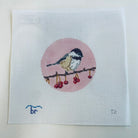 Chickadee Needlepoint Round - KC Needlepoint