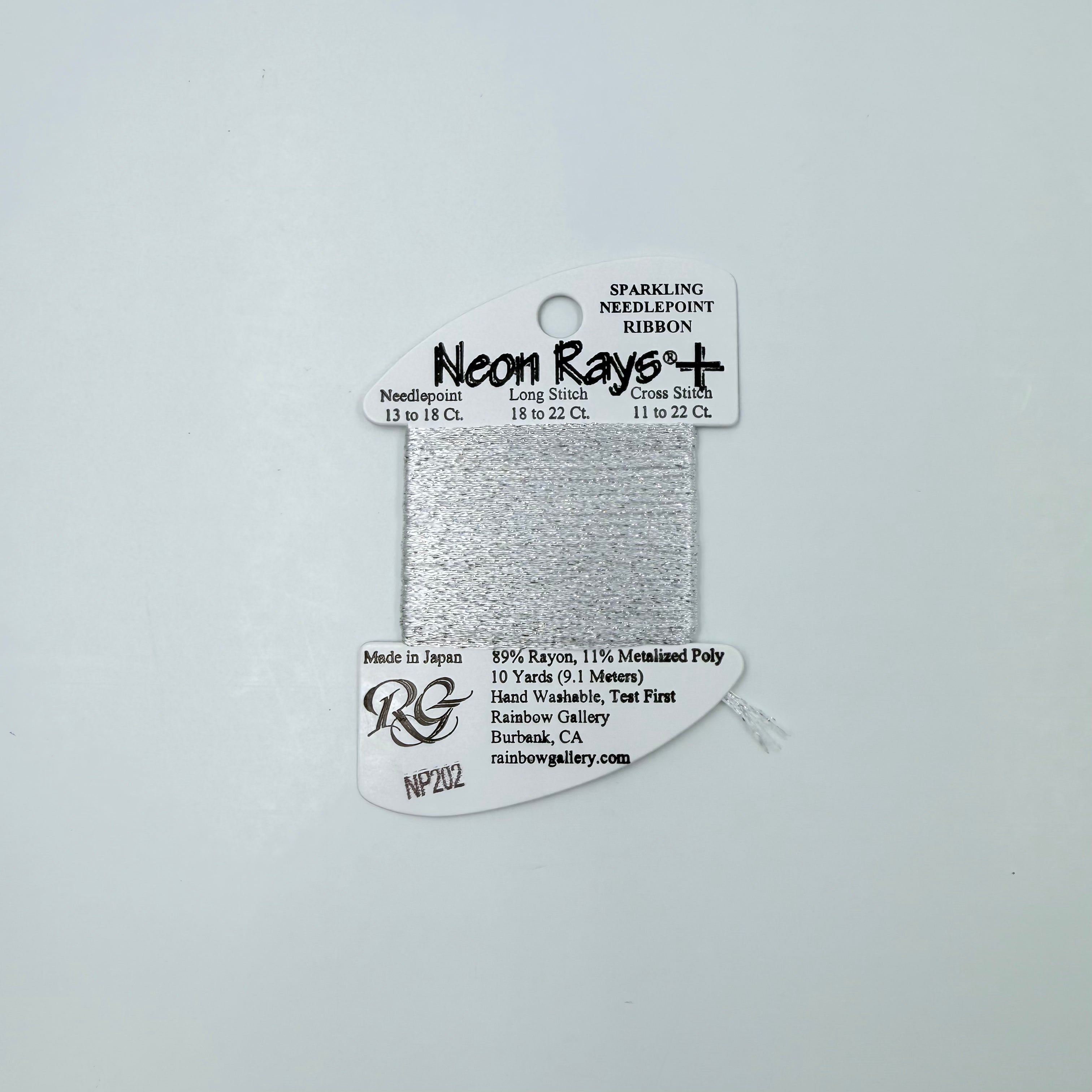 Neon Rays+ NP202 Silver Sparkle - KC Needlepoint