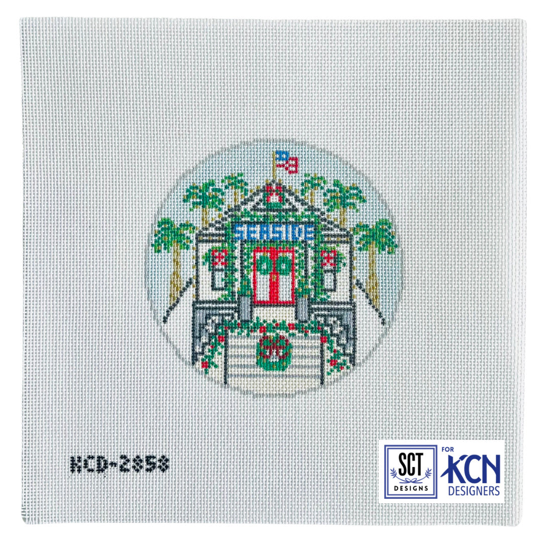 Seaside Christmas Post Office - KC Needlepoint