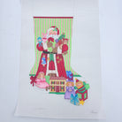 Santa with Girl Toys Stocking 7327 - KC Needlepoint