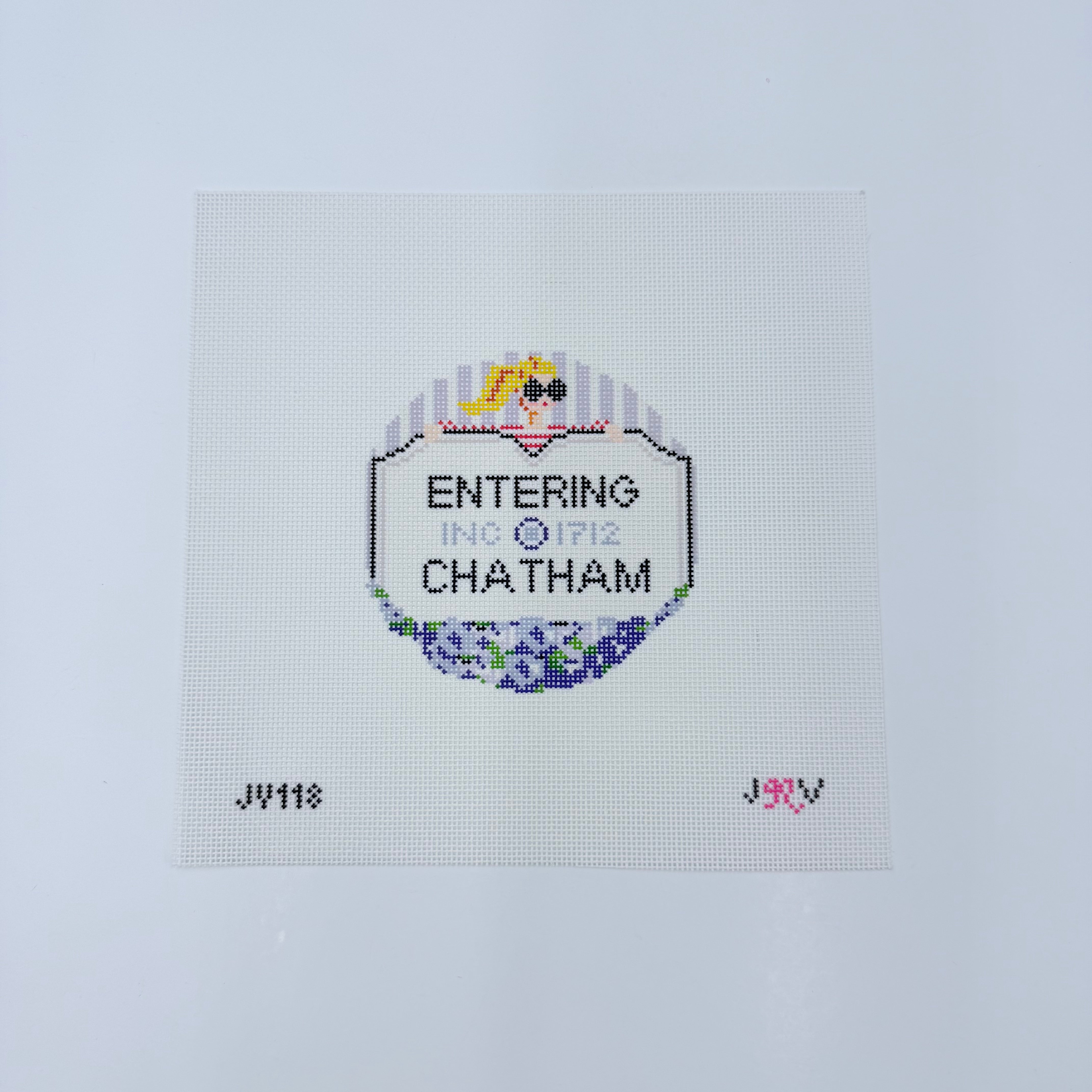 Entering Chatham Canvas - KC Needlepoint