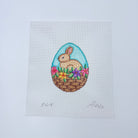 Bunny Basket Egg Canvas - KC Needlepoint