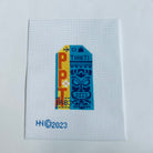 Tahiti Vintage Travel Tag Canvas - KC Needlepoint