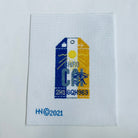 Cairo Vintage Travel Tag Canvas - KC Needlepoint