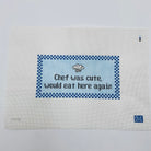 Chef was cute Canvas - KC Needlepoint