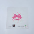 Phi Mu Bow Round Canvas - KC Needlepoint