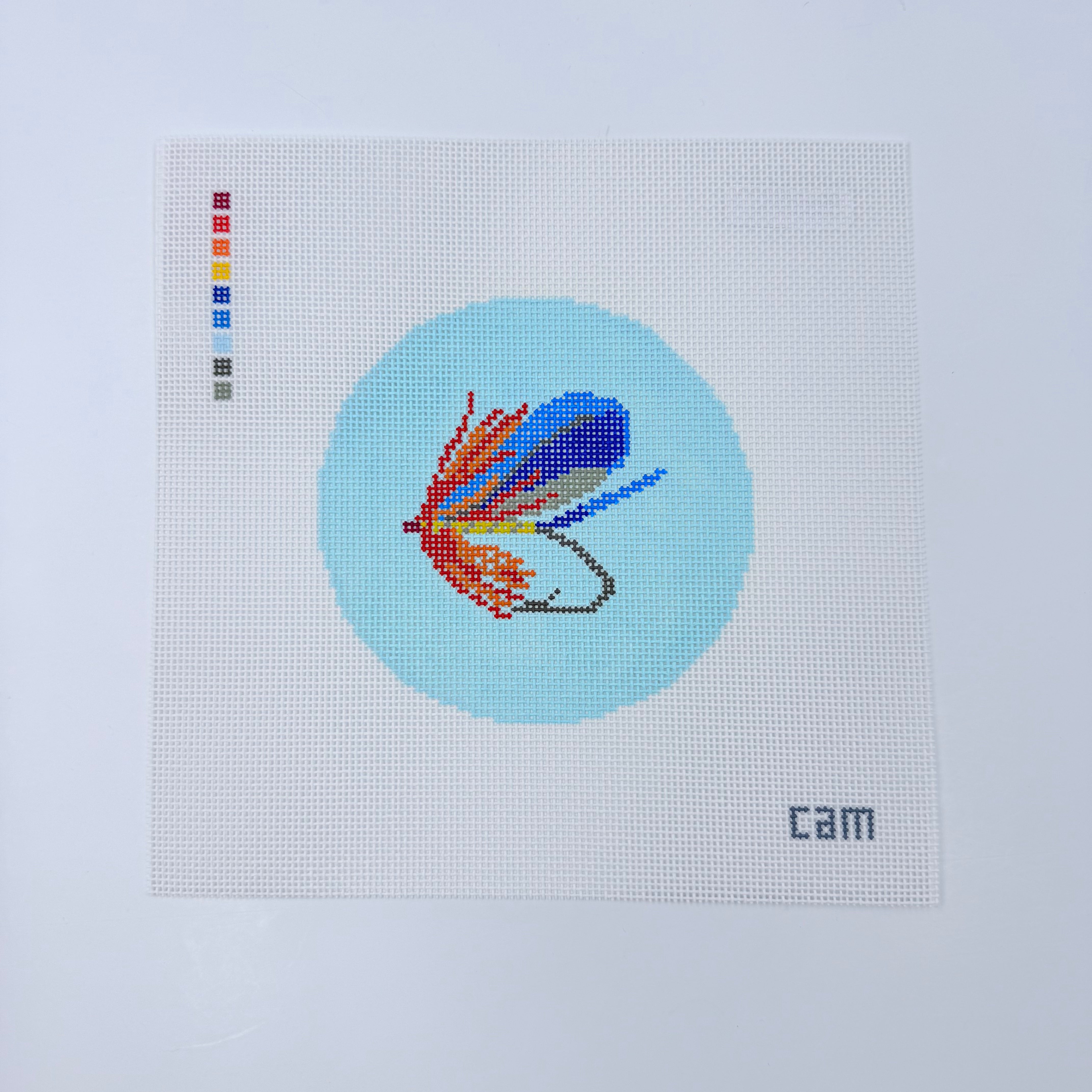 Fishing Fly Canvas - KC Needlepoint