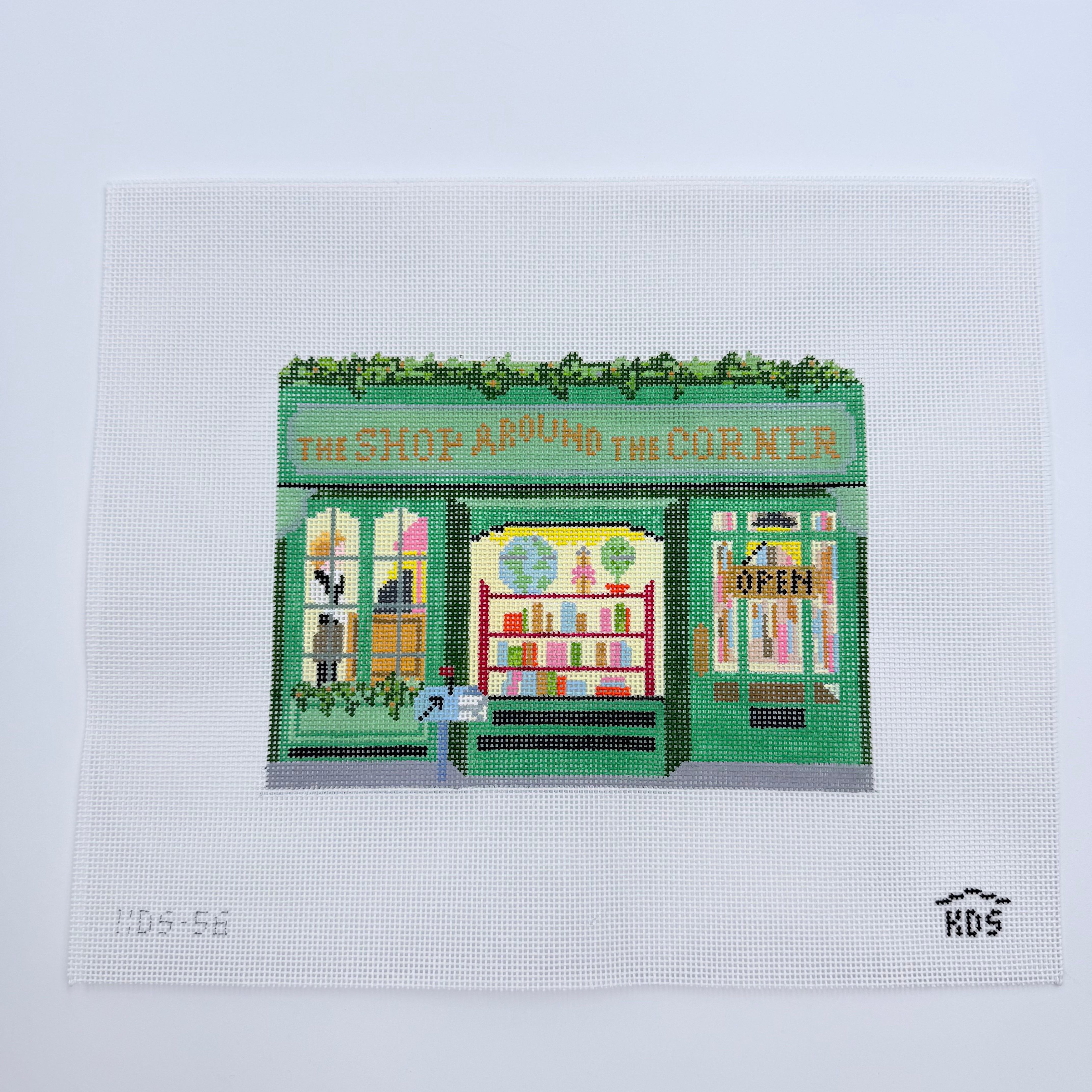 The Shop Around the Corner Canvas - KC Needlepoint
