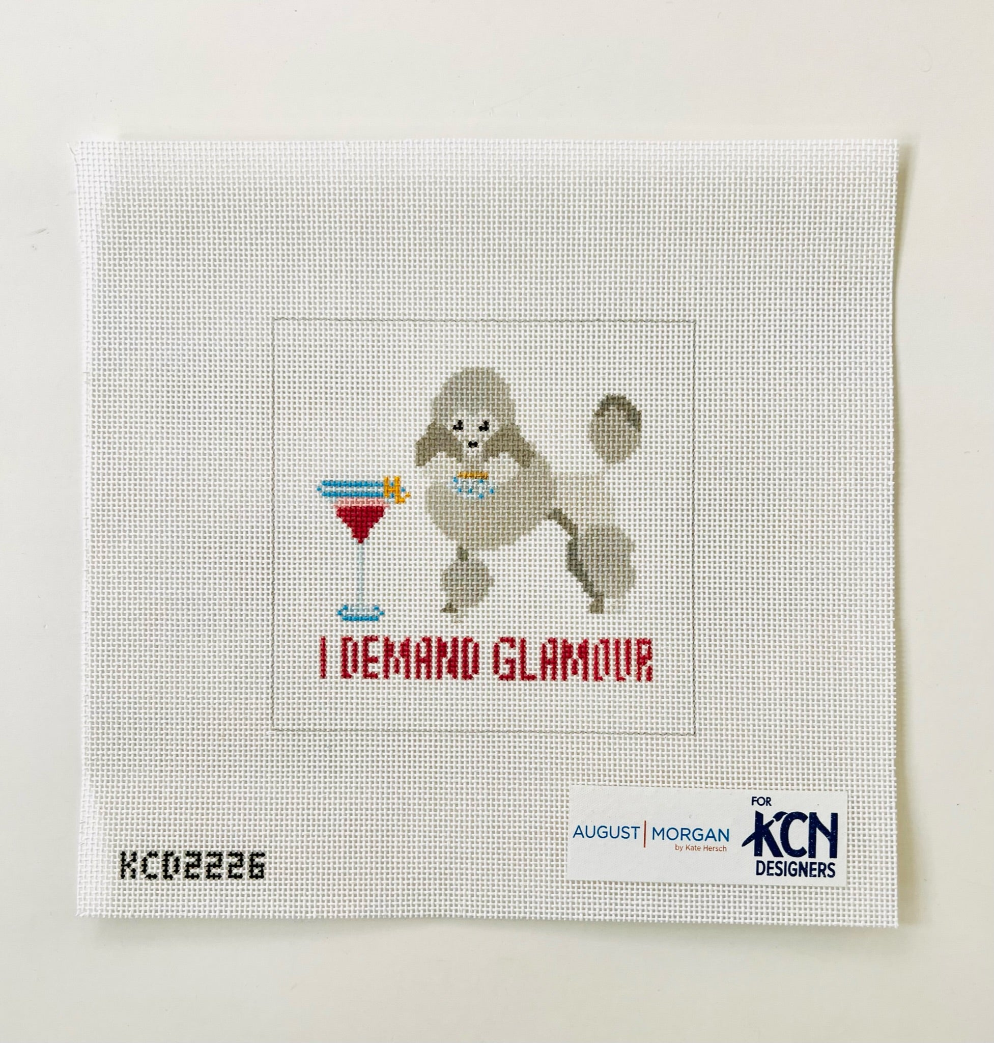 I Demand Glamour Square Canvas - KC Needlepoint
