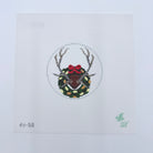 Elk Antlers with Magnolia Wreath Canvas - KC Needlepoint
