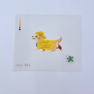 Corgi in a Raincoat Canvas - KC Needlepoint
