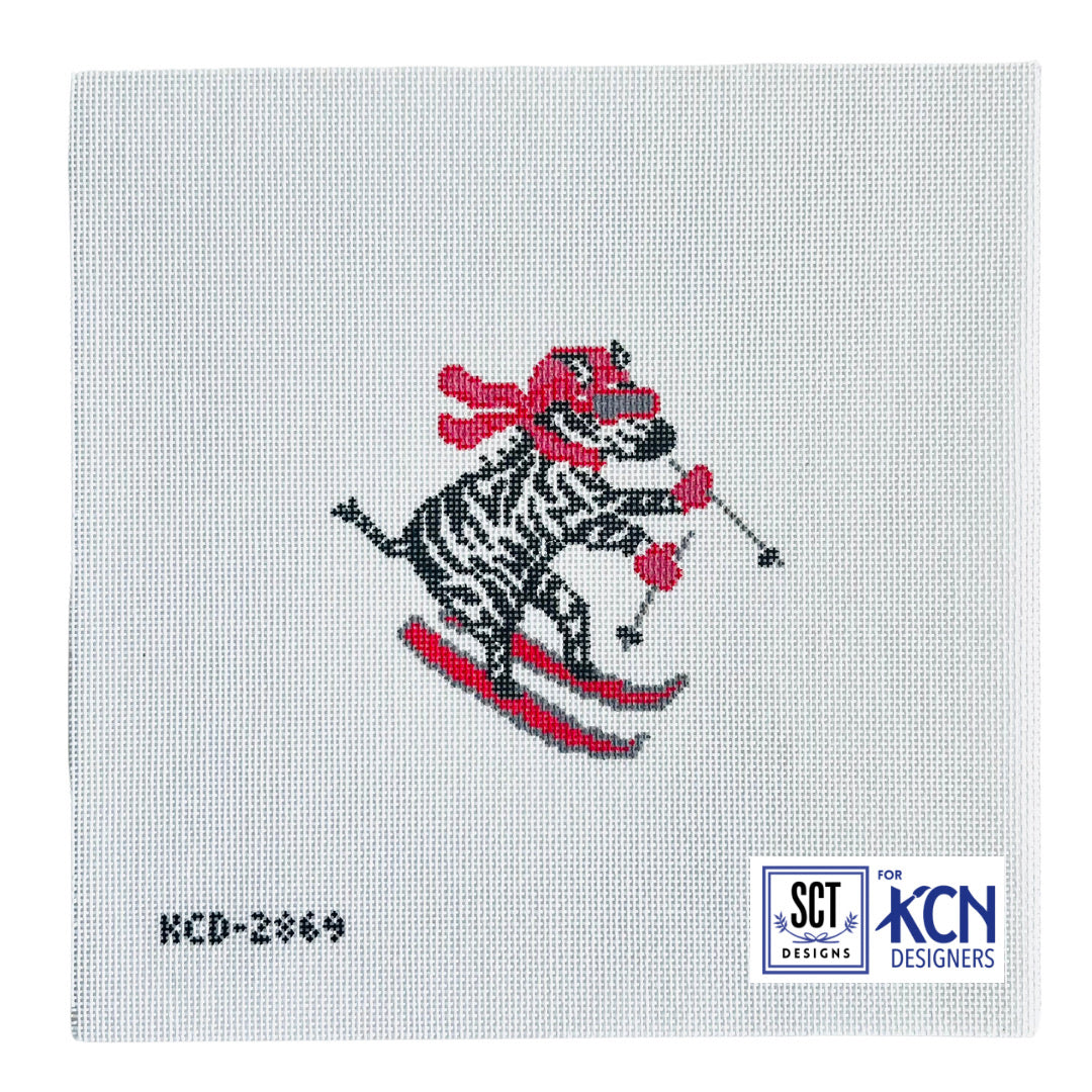 La Dolce Vita - Alpine Zebra Needlepoint Canvas - KC Needlepoint