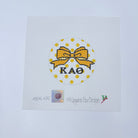 Kappa Alpha Theta Bow Round Canvas - KC Needlepoint