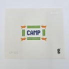 Camp Mini Sign Canvas - KC Needlepoint