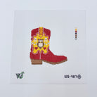 Chi Omega Boot Canvas - KC Needlepoint